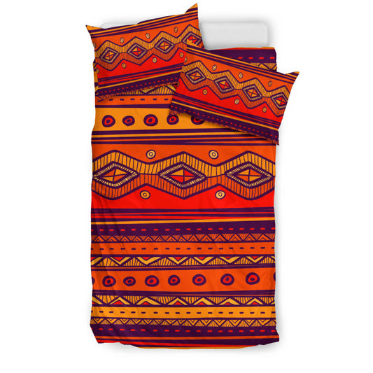 Native American Pattern Color Orange Bedding Set LT10