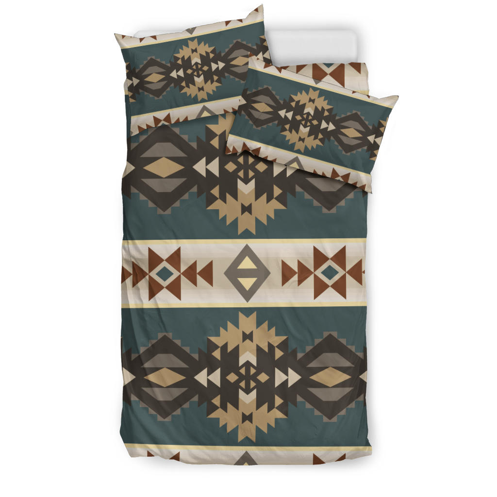 Native American Navajo Geometric Seamless Pattern Bedding Set LT10