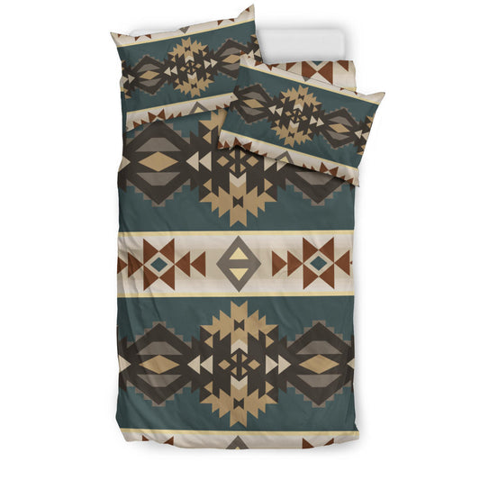Native American Navajo Geometric Seamless Pattern Bedding Set LT10