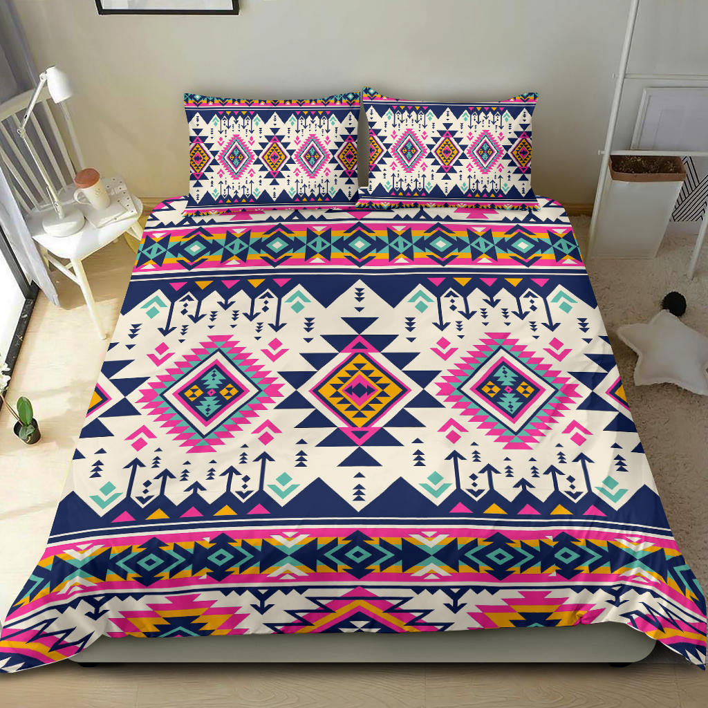 Pink Pattern Native American Bedding Set LT10