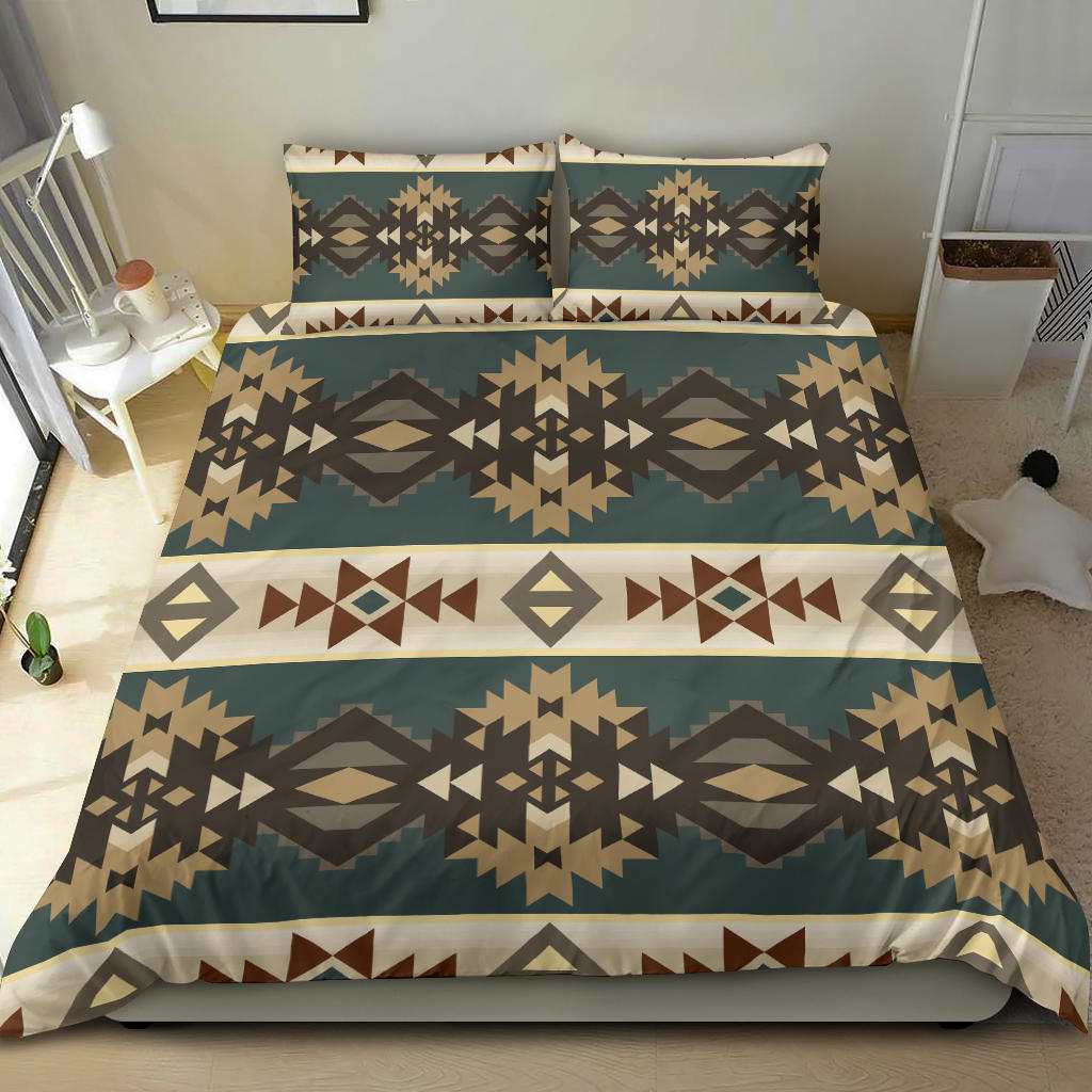 Native American Navajo Geometric Seamless Pattern Bedding Set LT10