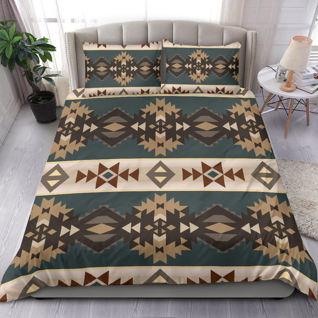 Native American Navajo Geometric Seamless Pattern Bedding Set LT10