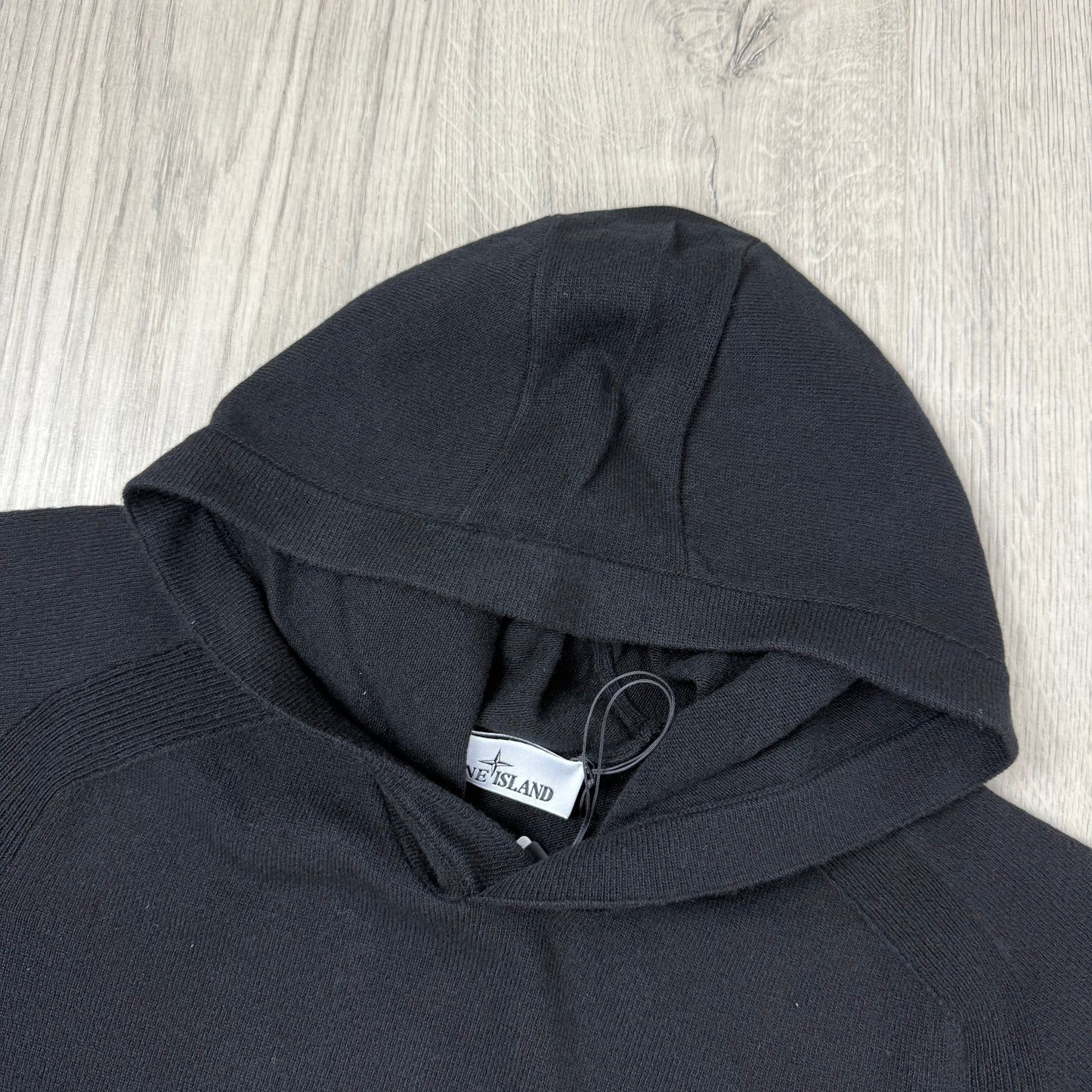 Stone Island Knit Hoodie - Black
