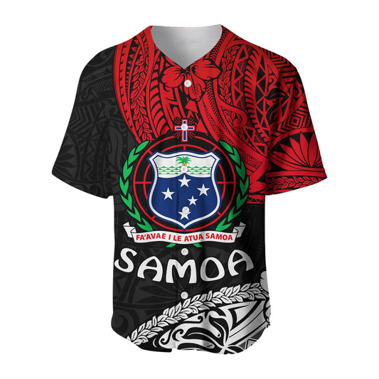 Samoa Baseball Jersey Beloved Samoan Mix Polynesian Pattern LT13