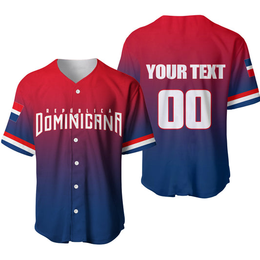 (Custom Personalised And Number) Baseball 2023 Dominicana Baseball Jersey LT6