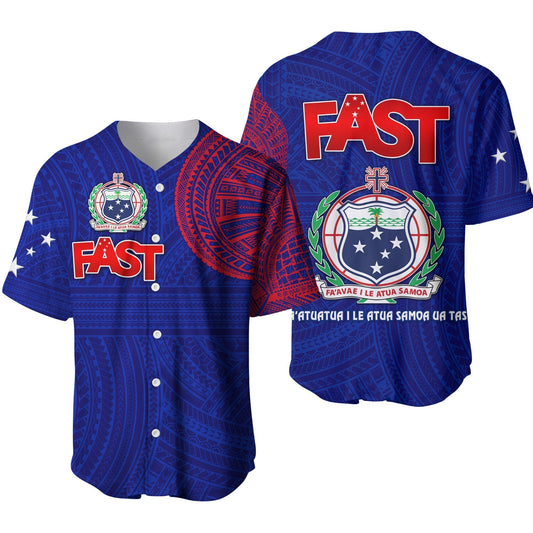 Samoa FAST Party Baseball Jersey Original Style LT8