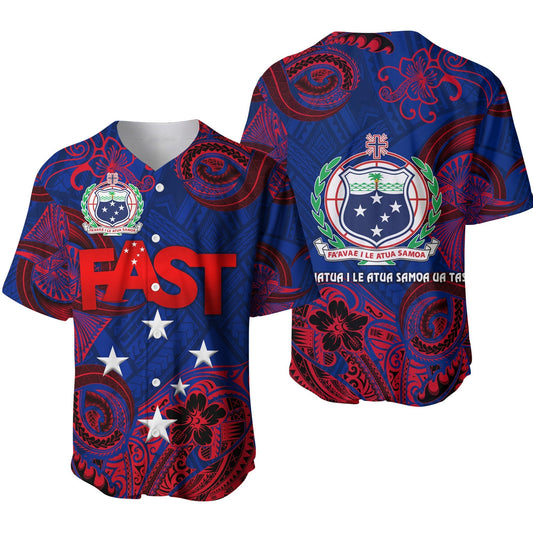 Samoa FAST Party Baseball Jersey Unique Style NO.2 LT8