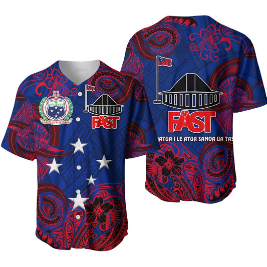 Samoa FAST Party Baseball Jersey Unique Style NO.1 LT8