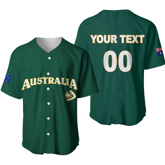 (Custom Personalised And Number) Baseball 2023 Australia Baseball Jersey LT6