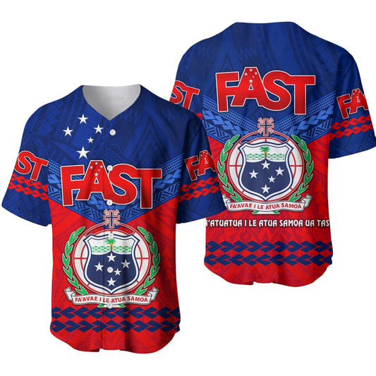 Samoa FAST Party Baseball Jersey Simple Style LT8