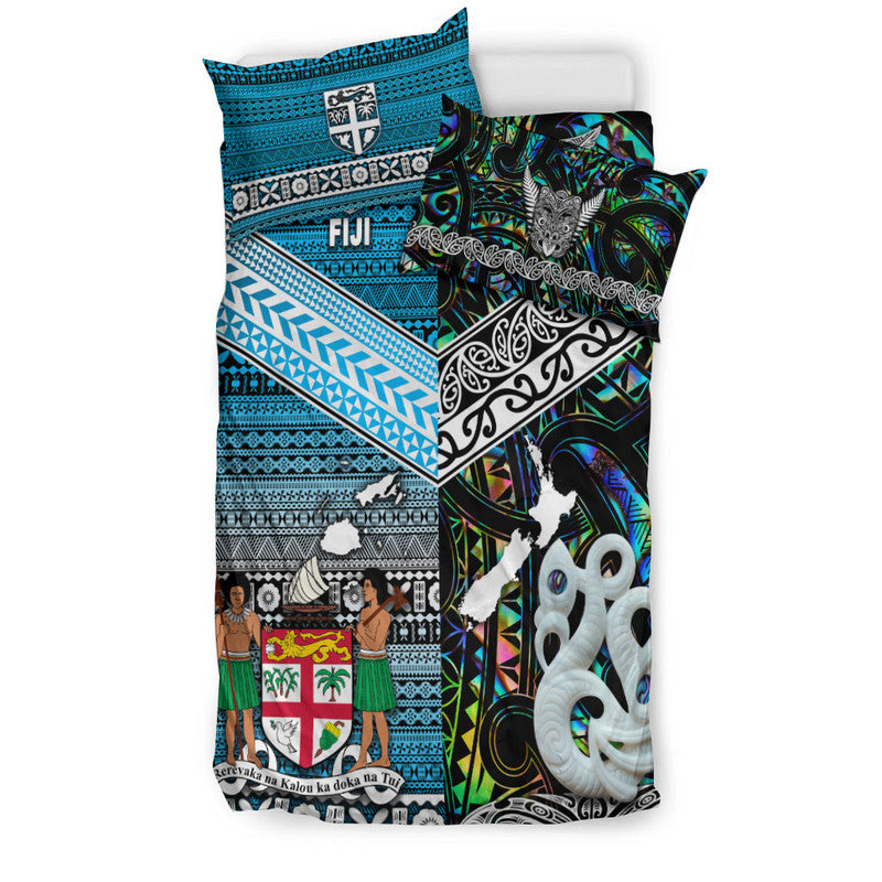 New Zealand and Fiji Bedding Set Together Paua Shell LT8