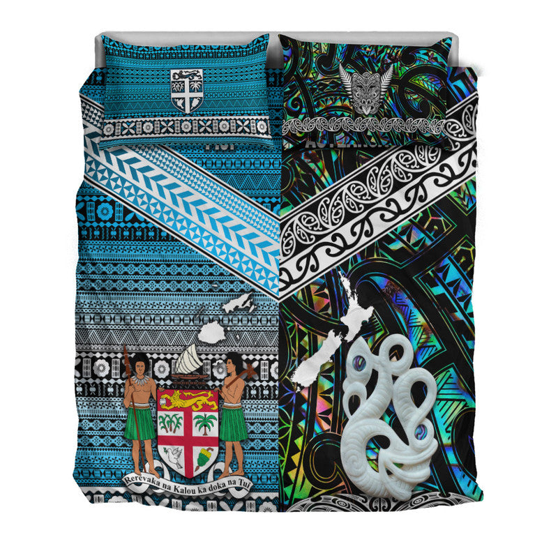 New Zealand and Fiji Bedding Set Together Paua Shell LT8