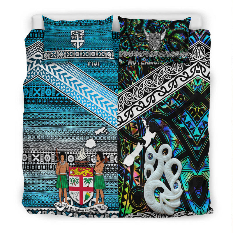 New Zealand and Fiji Bedding Set Together Paua Shell LT8