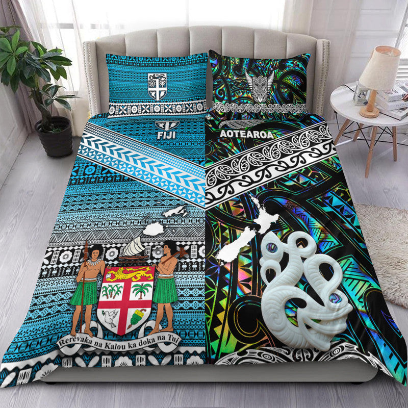 New Zealand and Fiji Bedding Set Together Paua Shell LT8