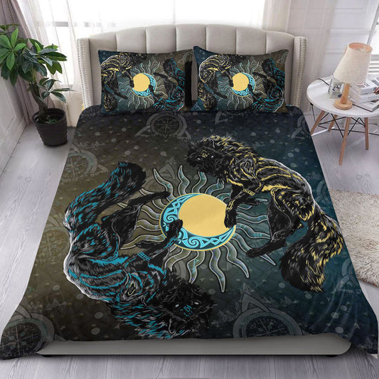 Wonder Print Bedding Set - Skoll and Hati Gradiant Style Bedding Set