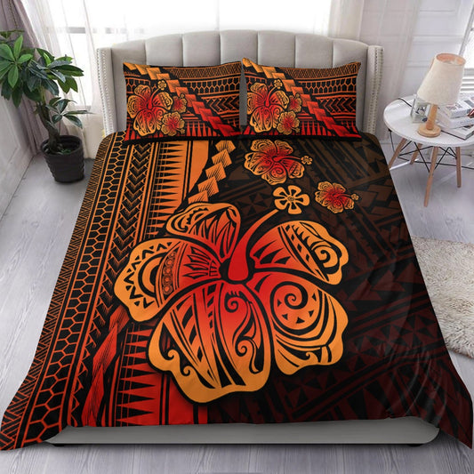 Polynesian Hibiscus Bedding Set Hawaiian Style No.1 LT6