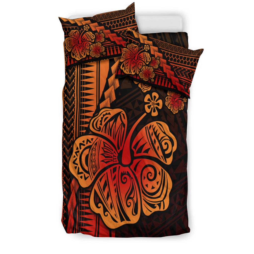Polynesian Hibiscus Bedding Set Hawaiian Style No.1 LT6