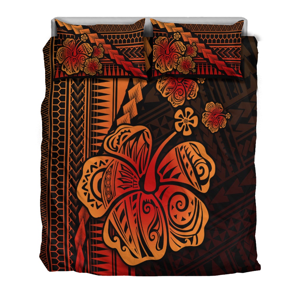 Polynesian Hibiscus Bedding Set Hawaiian Style No.1 LT6