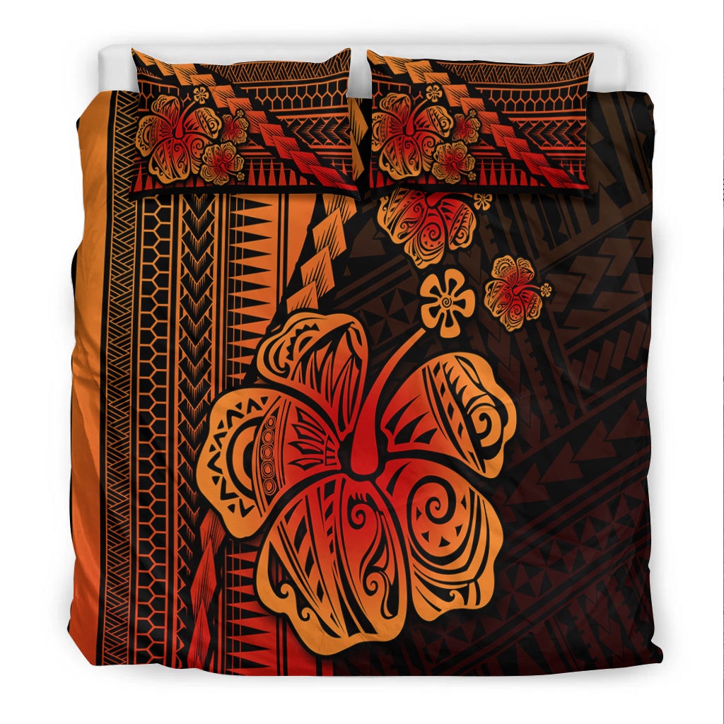 Polynesian Hibiscus Bedding Set Hawaiian Style No.1 LT6