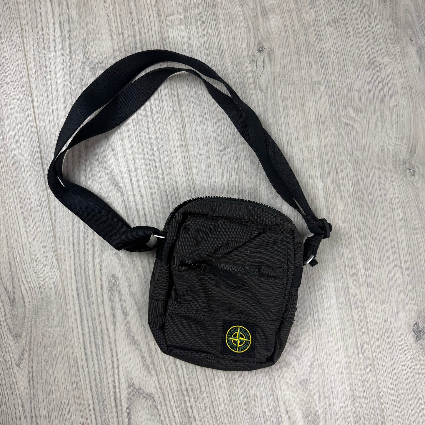 Stone Island CORDURA Messenger Bag - Lead Grey