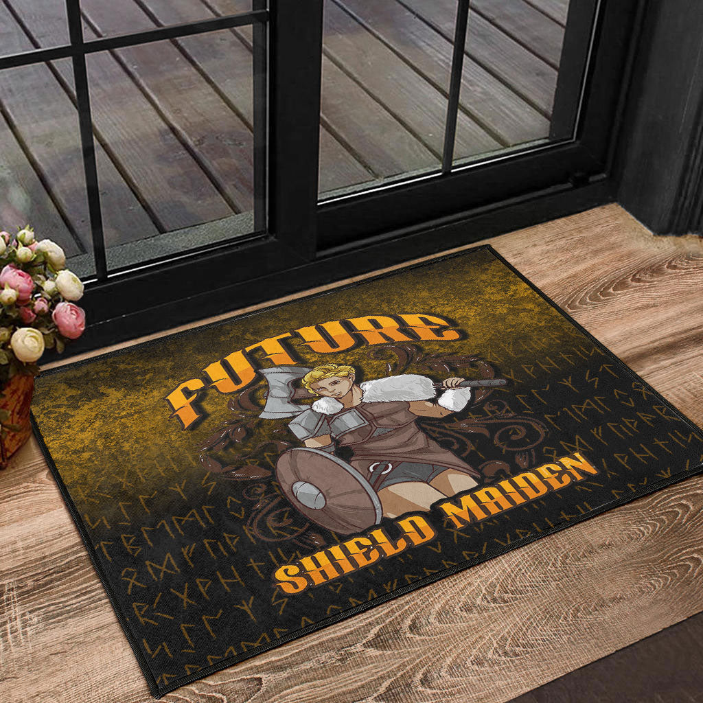 Viking Door Mat Viking Future Shield Maiden Door Mat RLT12