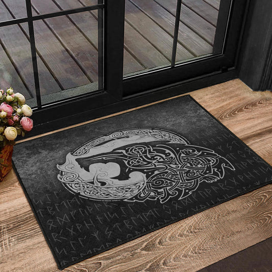 Viking Door Mat Fenrir Viking 3D Tattoo Special Version Door Mat RLT12