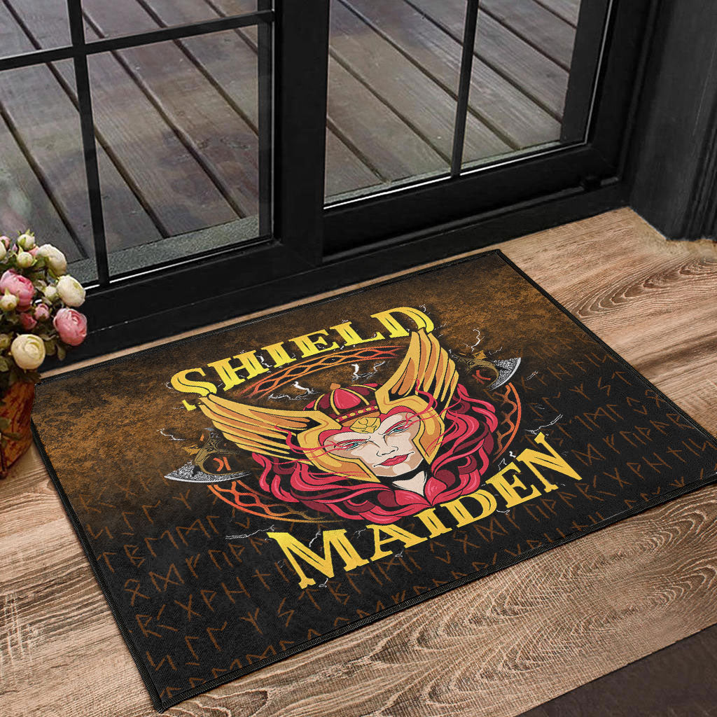 Viking Door Mat Shield Maiden Door Mat RLT12