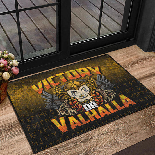 Viking Door Mat Victory or Valhalla Door Mat RLT12