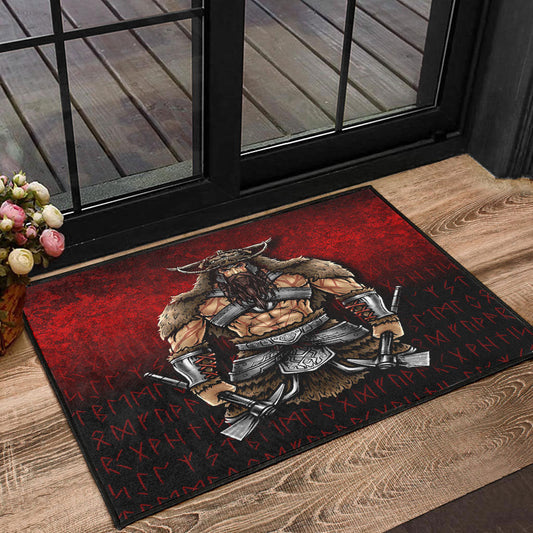 Viking Door Mat Berserker Viking Warrior Valhalla Door Mat RLT12