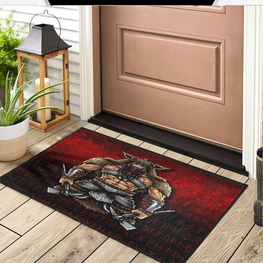 Viking Door Mat Berserker Viking Warrior Valhalla Door Mat RLT12