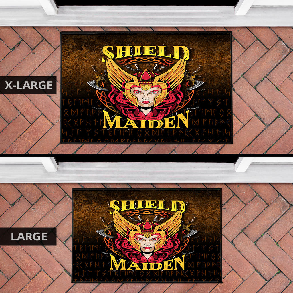 Viking Door Mat Shield Maiden Door Mat RLT12