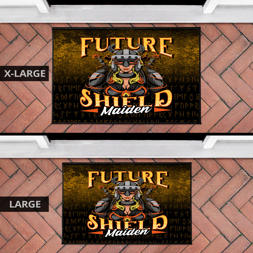 Viking Door Mat Future Shield Maiden Door Mat RLT12