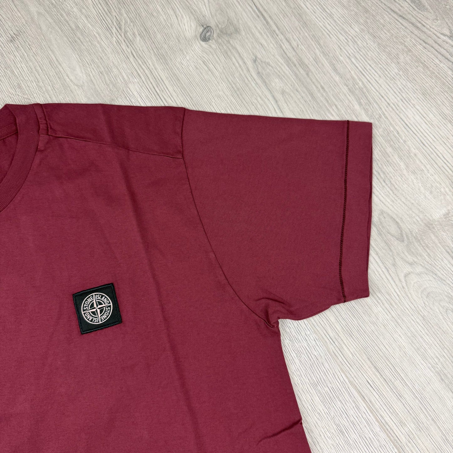 Stone Island Patch T-Shirt - Burgundy