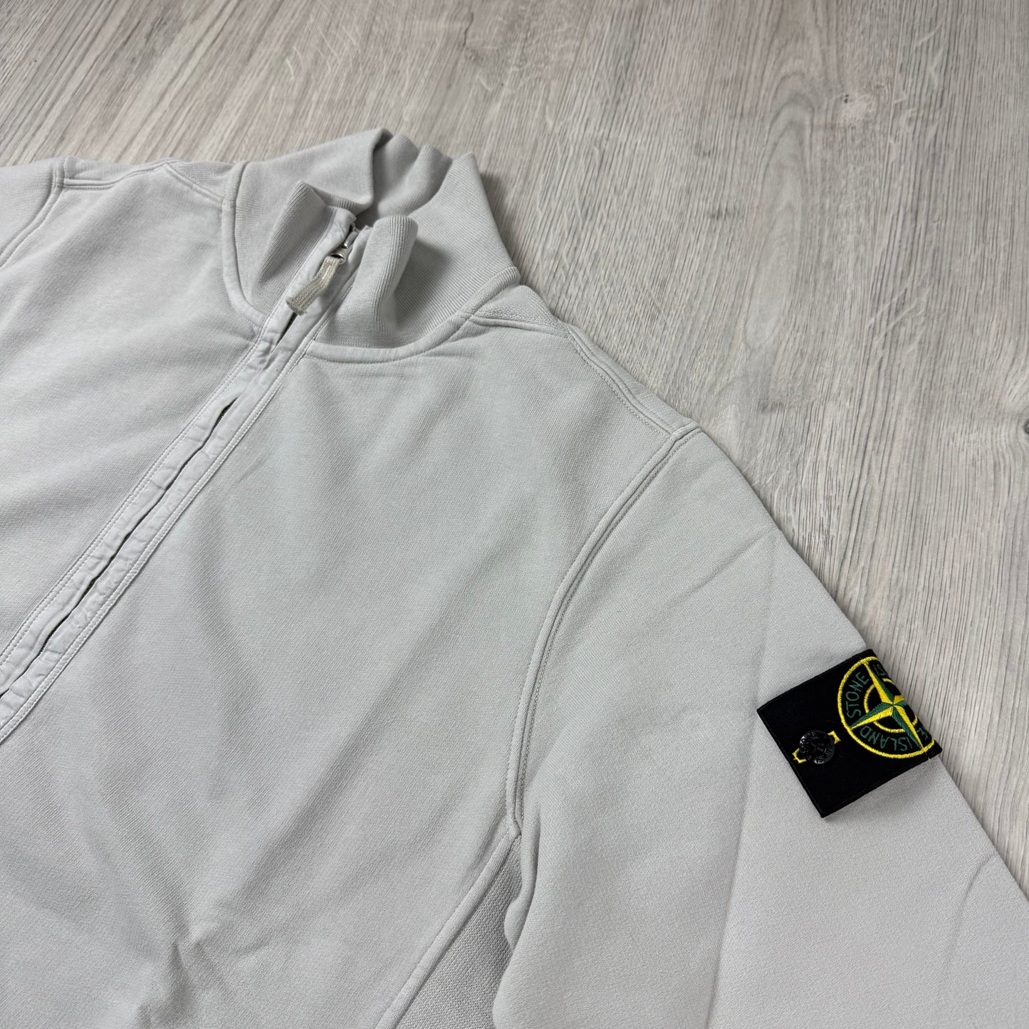 Stone Island Zip Sweatshirt - Pearl Grey