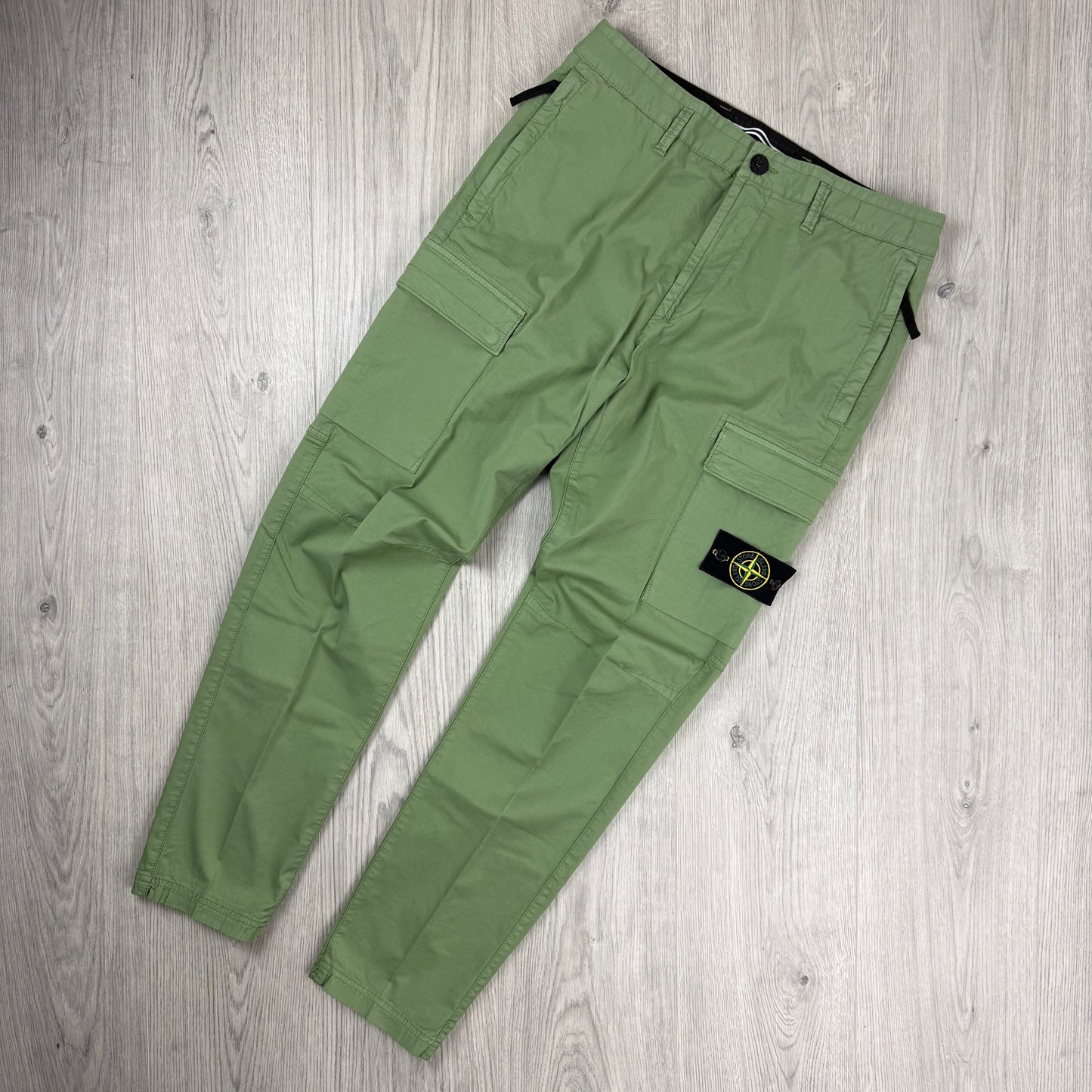 Stone Island Supima Cargo Trousers - Sage