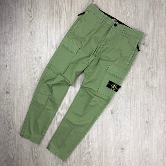 Stone Island Supima Cargo Trousers - Sage