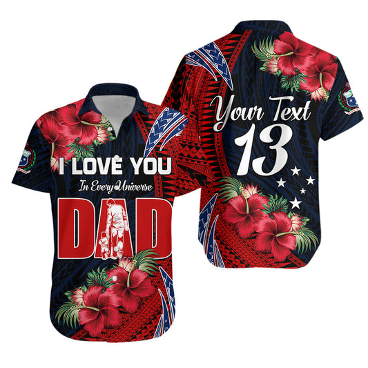 (Custom Text and Number) Samoa Fathers Day Hawaiian Shirt Polynesian Best Dad Ever LT13