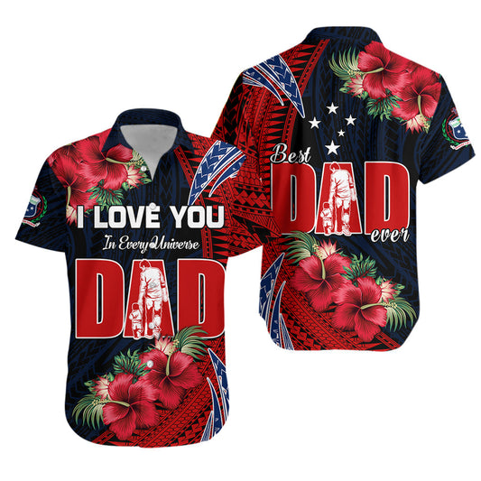 Samoa Fathers Day Hawaiian Shirt Polynesian Best Dad Ever LT13