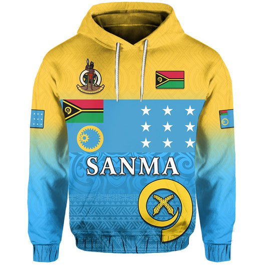 Custom Sanma Province Hoodie Vanuatu Proud LT13