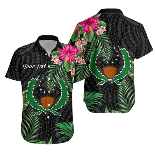 (Custom Personalised) Pohnpei Micronesia Hawaiian Shirt Tropical Flowers LT13