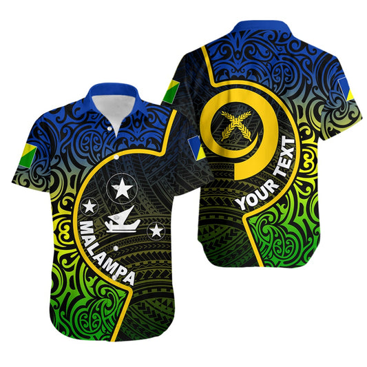 (Custom Personalised) Malampa Vanuatu Province Hawaiian Shirt Flag Color LT6