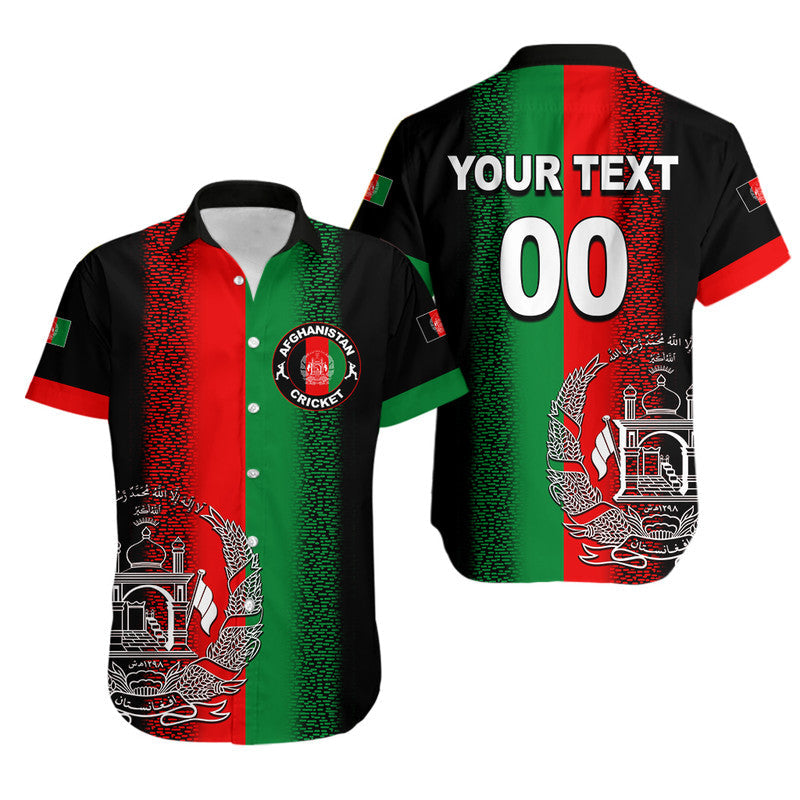 (Custom Personalised And Number) Afghanistan Cricket Jersey Hawaiian Shirt  LT6