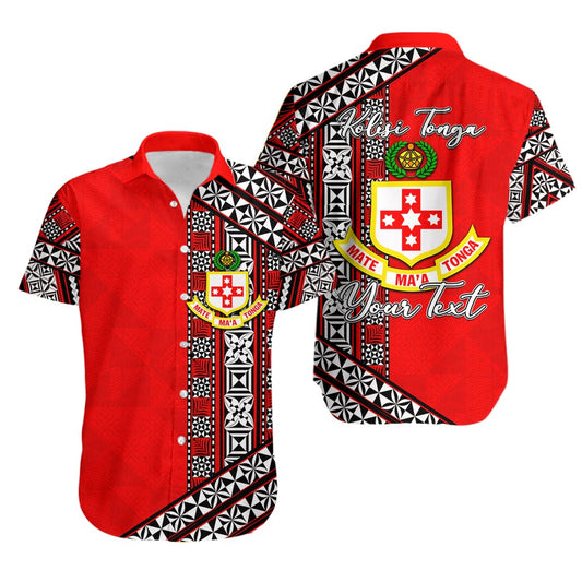 (Custom Personalised) Kolisi Tonga Hawaiian Shirt Tonga Patterns Style LT6