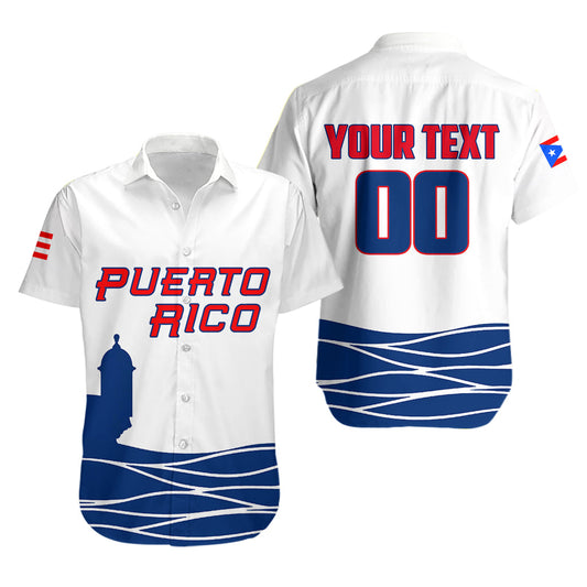 (Custom Personalised And Number) Baseball 2023 Puerto Rico Hawaiian Shirt LT6