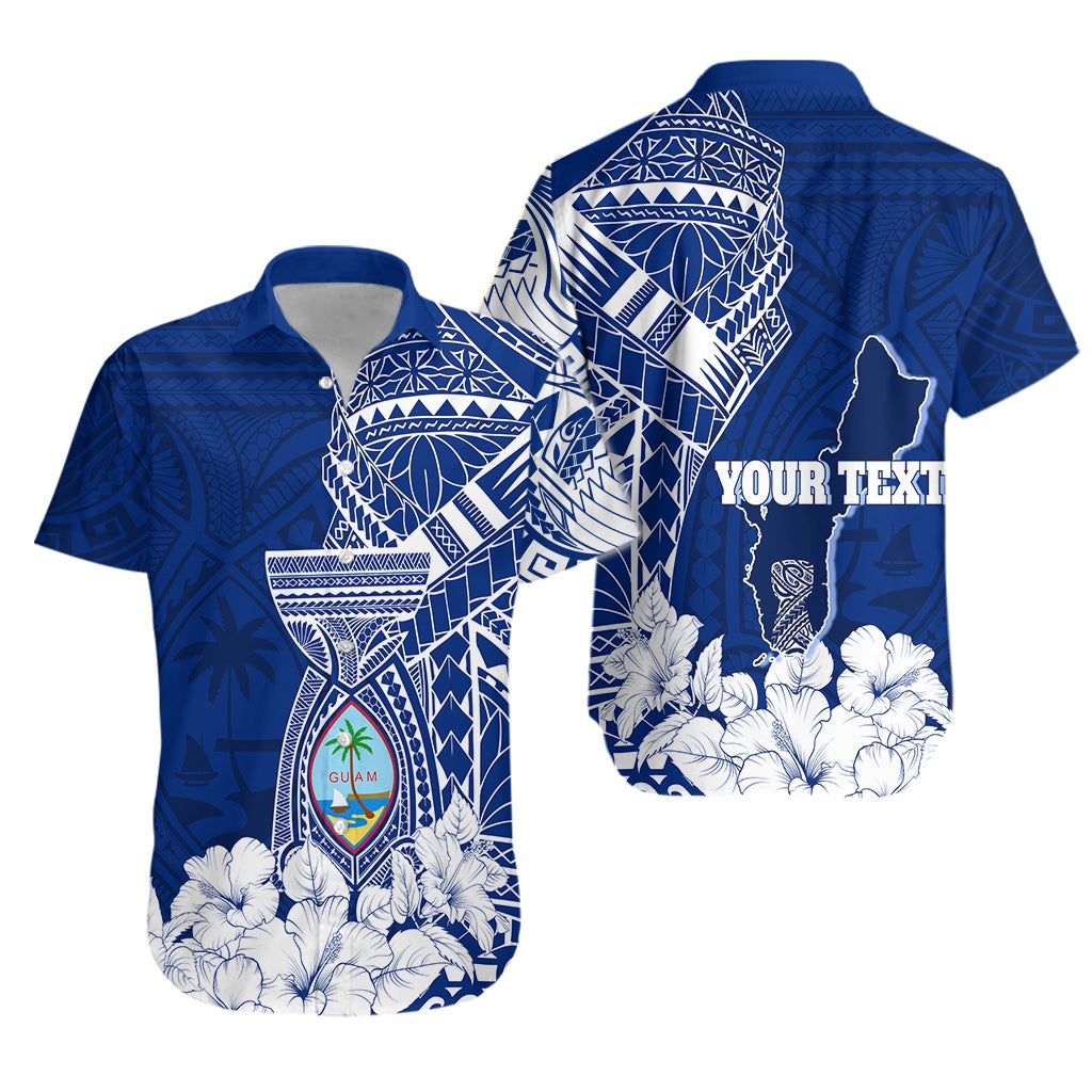 (Custom Personalized) Guam Tribal Latte Stone Hawaiian Shirt Mix Hibiscus LT7