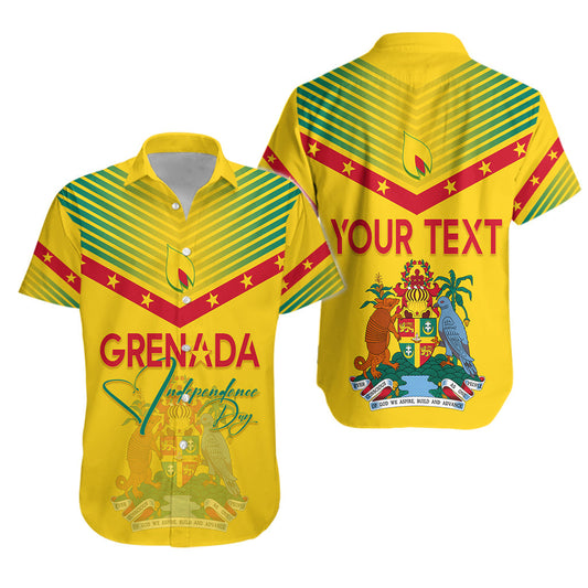 Grenada Independence Day Hawaiian Shirt Geometric Style Ver 02 LT7