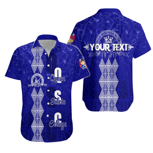 (Custom Personalize) Tonga Kolisi Kuini Salote Hibiscus Hawaiian Shirt QSC Old Girls LT7