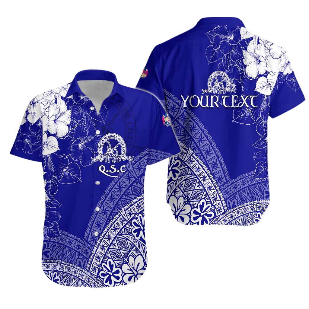 (Custom Personalize) Tonga Kolisi Kuini Salote Hawaiian Shirt QSC Floral Tapa LT7