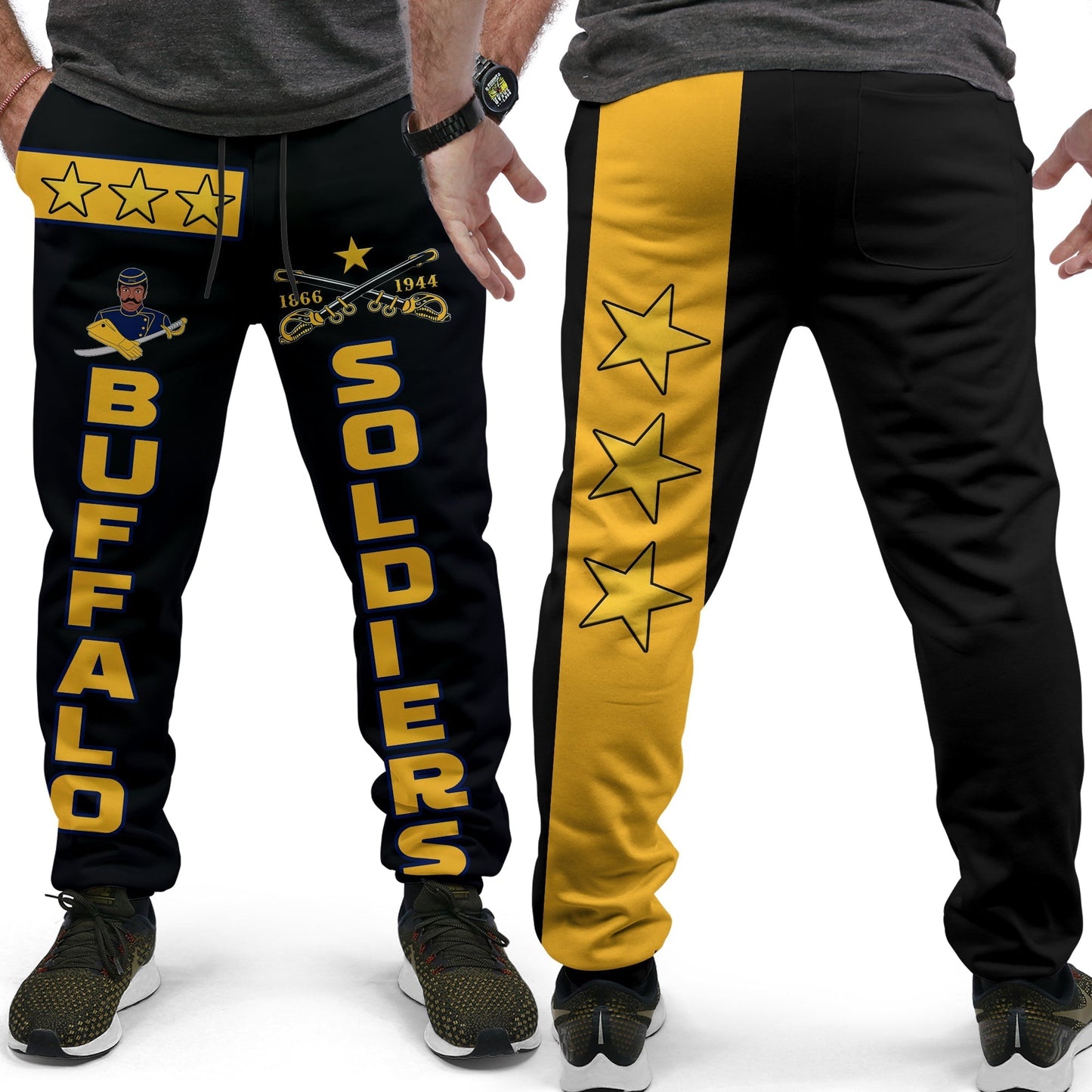 Buffalo Soldiers Jogger Pants BSMC Club Adore Motorcycle LT13