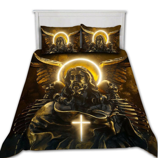 Jesus Strong Wing Cross Bedding Set